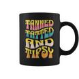 Summer Vacation Tanned Tatted And Tipsy Sunshine Drinking Coffee Mug