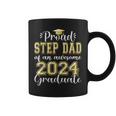 Super Proud Step Dad Of 2024 Graduate Awesome Family College Coffee Mug
