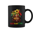 Teach Black History Month Afro Melanin Teacher Junenth Coffee Mug