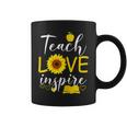 Teach Love Inspire Sunflower Teacher Coffee Mug