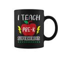 I Teach Pre-K Superheroes Back To School Teacher Day Coffee Mug