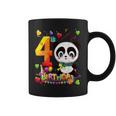 Tengo 4 Años Y Panda 4 Cumpleaños Taza de café