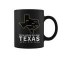 Texas Total Solar Eclipse 2024 Path Of Totality Texas Map Coffee Mug