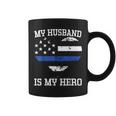 Thin Blue Line Heart Flag Police Officer Support Coffee Mug