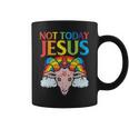 Today Not Jesus Satan Goat Satanic Rainbow Satanism Coffee Mug