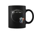 Total Solar Eclipse 2024 Axolotl In Astronomy Glasses Coffee Mug