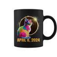 Total Solar Eclipse Cat Glasses April 8 2024 Novelty Coffee Mug