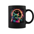 Total Solar Eclipse Cat Wearing Glasses April 8 2024 Coffee Mug
