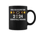 Total Solar Eclipse Us Tour 04 08 2024 Evansville Indiana Coffee Mug