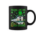 Trains Are My Lucky Charms Train St Patrick's Day Coffee Mug