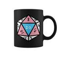 Transgender D20 Dice Trans Pride Coffee Mug