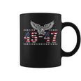 Trump 2024 President 45 And 47 American Flag Trump 2024 Coffee Mug
