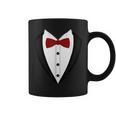 Tuxedo With Red Bow Tie Printed Suit Coffee Mug