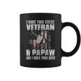 I Have Two Titles Veteran And Papaw Father's Day Coffee Mug