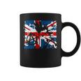 Uk Flag Anarchy Symbol Punk Rocker In 80'S Retro Coffee Mug