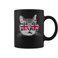 Uk Union Jack Flag English England Cat Lover British Coffee Mug