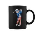 Uncle Sam Golf Patriotic 4Th Of July American Flag Golf Coffee Mug