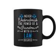 Never Underestimate Grandma With Law Degree Fun Cute Coffee Mug