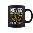 Never Underestimate An Old Guy On A Bicycle E-Bike Quote Coffee Mug