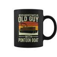 Never Underestimate An Old Guy With A Pontoon Boat Captain Coffee Mug