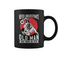 Never Underestimate An Old Guy Who Trains Jiu Jitsu Coffee Mug