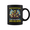 Never Underestimate An Old Man With His Bees Coffee Mug
