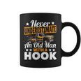 Never Underestimate An Old Man With Hook Tow Truck Driver Coffee Mug