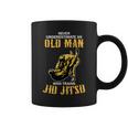 Never Underestimate An Old Man Training Brazilian Jiu Jitsu Coffee Mug