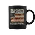 United We Stand Divided We Fall God Bless America Coffee Mug