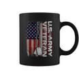 Us Army Veteran America Flag Vintage Army Veteran Coffee Mug