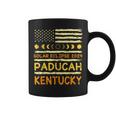Us Flag America Total Solar Eclipse 2024 In Paducah Kentucky Coffee Mug