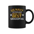 Us Navy Veterans Make The Best Grandpas Faded Grunge Coffee Mug