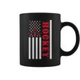 Usa Flag Patriotic American Pride Hockey Player Hockey Coffee Mug