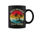 Vacaciones Familiaresintage Retro California Santa Barbara Beach Taza de café