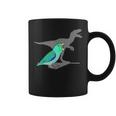 Velociraptor Turquoise Parrotlet Dinosaur Parrot Birb Memes Coffee Mug