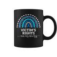 Victims Rights Awareness Victim Of Crime Blue Ribbon Rainbow Coffee Mug