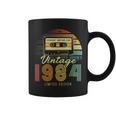Vintage 1984 Retro Cassette 1984 38 Cumpleaños 38 Años Taza de café