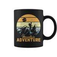 Vintage Adventure Awaits Explore The Mountains Camping Coffee Mug