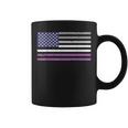 Vintage American Flag Asexual Ace Pride Lgbtq 4Th Of July Us Coffee Mug