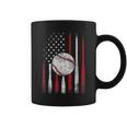 Vintage American Flag Baseball Team For Boys Girls Women Coffee Mug