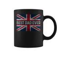 Vintage Best Dad Ever Flag England Father's Day Husband Coffee Mug