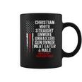 Vintage Christian White Straight Unwoke Unvaxxed Gun Owner Coffee Mug
