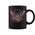 Vintage Death Moth Skull Flower Tattoo Goth Grunge Butterfly Coffee Mug