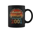 Vintage February 2001 Retro 21 Year Old 21St Birthday Coffee Mug