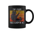 Vintage Fuck You Cat Coffee Mug