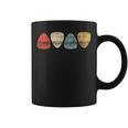 Vintage Guitar Pick Retro Guitarists Bassist Coffee Mug