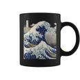 Vintage Japonés Tatuaje Arte Kanagawa La Gran Ola Taza de café