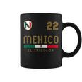 Vintage Mexico Jersey Futbol Soccer Flag Fan Coffee Mug