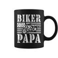 Vintage Papa Biker Papa Motorcycle Coffee Mug