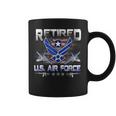 Vintage Retired Us Air Force Veteran Patriotic Usaf Coffee Mug